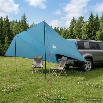 ARDEBO.de - Fahrzeugmarkise Blau 500 x 515 x 215 cm Polyester und Stahl