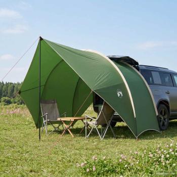 ARDEBO.de - Heck-Awnings wasserfest Grün 405 x 280 x 220 cm