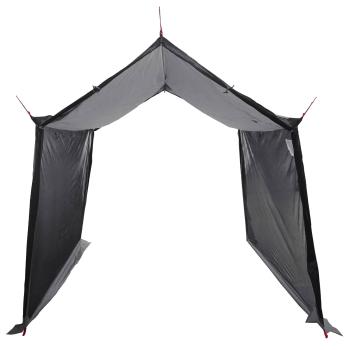 Camping-Tarp mit Netzwänden Grau und Orange 270 x 210 x 210 cm