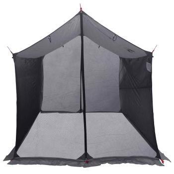 Camping-Tarp mit Netzwänden Grau und Orange 270 x 210 x 210 cm