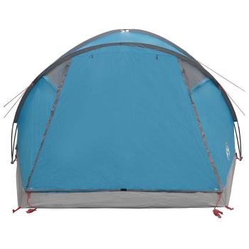 Hütten-Zelt 6 Personen Blau Polyester und Stahl
