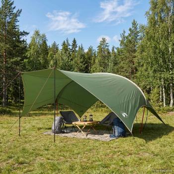 ARDEBO.de - Camping Tarp Wasserfest Grün 690 x 580 x 255 cm
