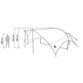 Camping Tarp Wasserfest Grün 690 x 580 x 255 cm