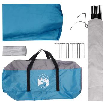 Party-Zelt Blau 500 x 500 x 352 cm Polyester und Stahl