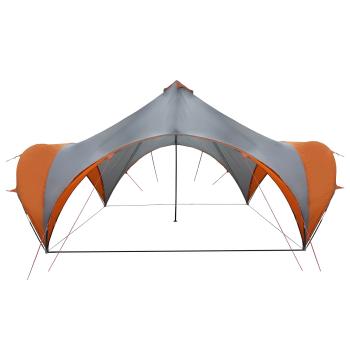 Party-Zelt Grau und Orange 500 x 500 x 352 cm