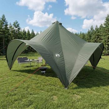 ARDEBO.de - Party-Zelt 400 x 400 x 320 cm Armeegrün Polyester und Stahl