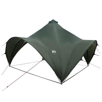 Party-Zelt 400 x 400 x 320 cm Armeegrün Polyester und Stahl