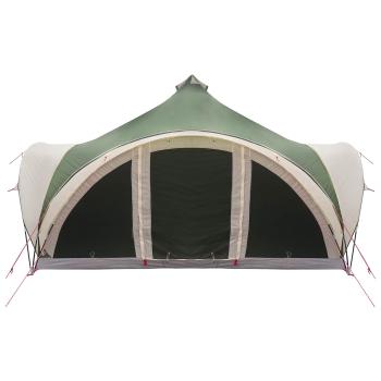 Tipi Zelt mit Dach Grün 18-Personen Polyester und Stahl