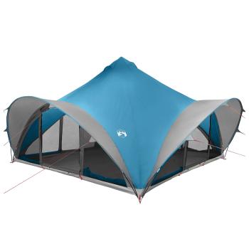 Tipi Zelt 18,0 Personen Blau Polyester und Stahl