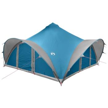 Tipi Zelt 18,0 Personen Blau Polyester und Stahl