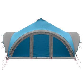 Tipi Zelt 18,0 Personen Blau Polyester und Stahl