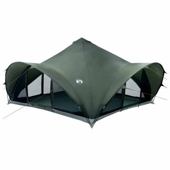 Tipi Zelt 18,0 Personen Armeegrün Polyester und Stahl