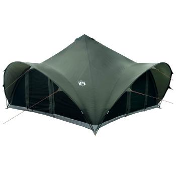 Tipi Zelt 18,0 Personen Armeegrün Polyester und Stahl