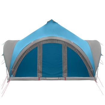 Tipi Zelt 6,0 Personen Blau Polyester und Stahl