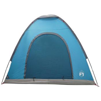 Campingzelt 2 Personen Blau 185T Polyester mit PU-Beschichtung