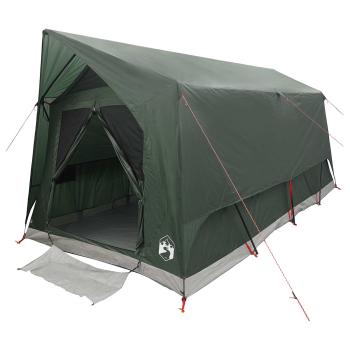 Tunnelzelt 8 Personen Armeegrün Polyester und Stahl