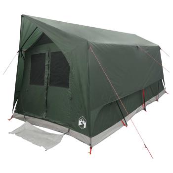 Tunnelzelt 8 Personen Armeegrün Polyester und Stahl