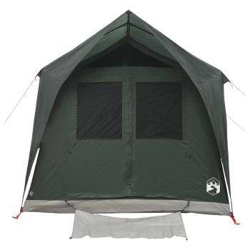 Tunnelzelt 8 Personen Armeegrün Polyester und Stahl