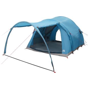 Tunnelzelt Blau 6-Personen Polyester und Stahl