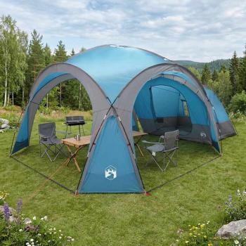 ARDEBO.de - Seitenzelt Blau 643 x 408 x 260 cm Polyester und Stahl