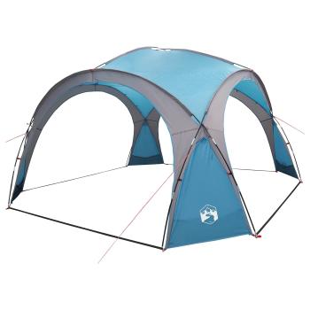 Seitenzelt Blau 643 x 408 x 260 cm Polyester und Stahl