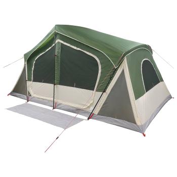 Hütten-Zelt Grün 480 x 273 x 205 cm Polyester und Stahl