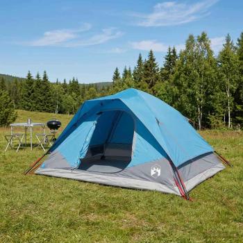 ARDEBO.de - Sofort Zelt Blau 305 x 215 x 140 cm Polyester und Stahl