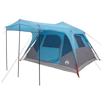 Familienzelt Blau 6-Personen Polyester und Stahl