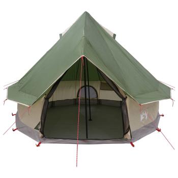 Tipi Zelt 4 Personen Grün Polyester und Stahl