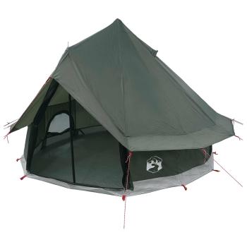 Tipi Zelt 4 Personen Armeegrün Polyester und Stahl