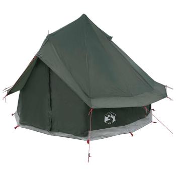 Tipi Zelt 4 Personen Armeegrün Polyester und Stahl