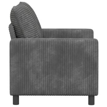 Sofa Hellgrau 126 x 81 x 87,5 cm Polyester