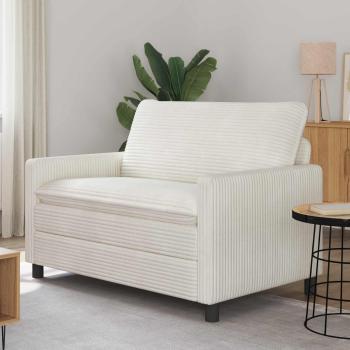 ARDEBO.de - Sofa Creme 126 x 81 x 87,5 cm Polyester
