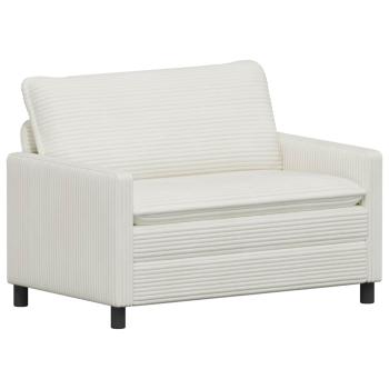 Sofa Creme 126 x 81 x 87,5 cm Polyester