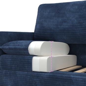 Sofa Marineblau 126 x 81 x 87,5 cm Polyester