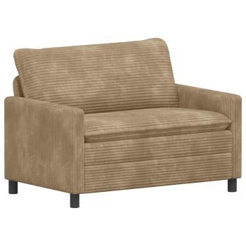 Sofa Taupe 126 x 81 x 87,5 cm Polyester