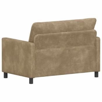 Sofa Taupe 126 x 81 x 87,5 cm Polyester