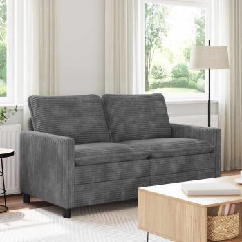 ARDEBO.de - Sofa Hellgrau 156 x 81 x 87,5 cm Polyester