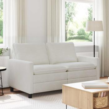 ARDEBO.de - Sofa Creme 156 x 81 x 87,5 cm Polyester