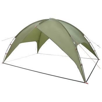Campingzelt mit Regenhaube wasserdicht 4 Personen Olivgrün