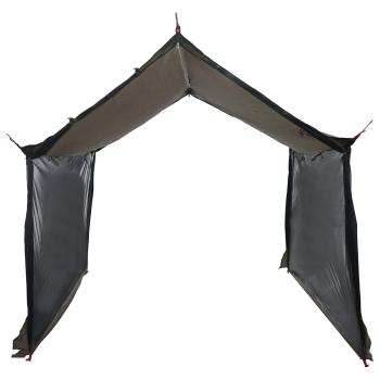 Camping-Tarp mit Netzwänden Braun Grau 340 x 260 x 220 cm