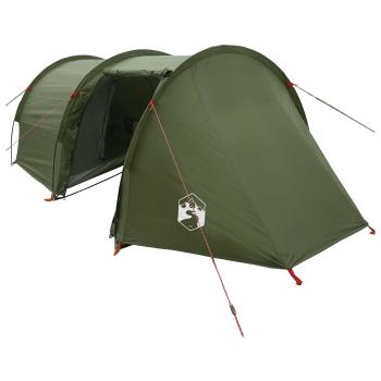 Tunnelzelt Olive Grün 410 x 175 x 105 cm Polyester und Stahl