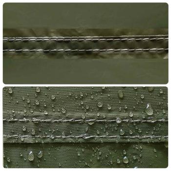 Tunnelzelt Olive Grün 410 x 175 x 105 cm Polyester und Stahl