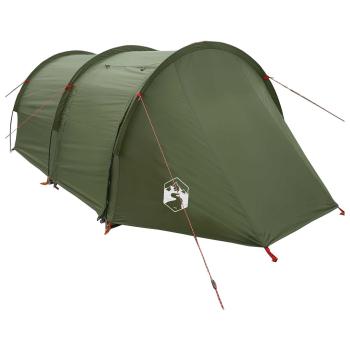 Tunnelzelt Olive Grün 410 x 175 x 105 cm Polyester und Stahl