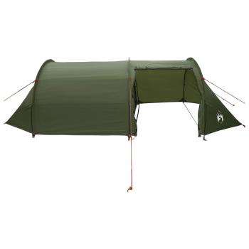 Tunnelzelt Olive Grün 410 x 175 x 105 cm Polyester und Stahl