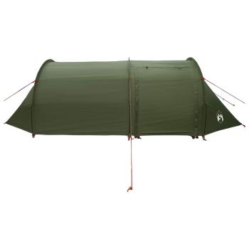 Tunnelzelt Olive Grün 410 x 175 x 105 cm Polyester und Stahl