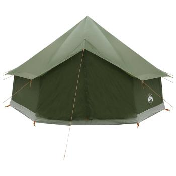 Tipi Zelt 8 Personen Armeegrün Polyester und Stahl
