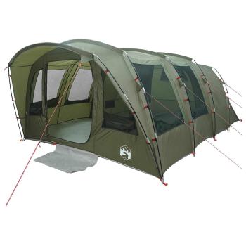 Tunnelzelt Olivgrün 435 x 320 x 187 cm Polyester und Stahl