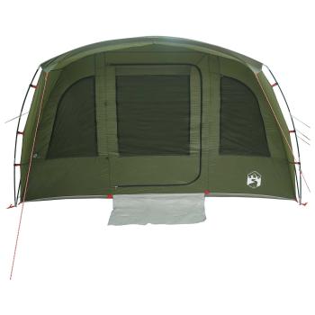 Tunnelzelt Olivgrün 435 x 320 x 187 cm Polyester und Stahl