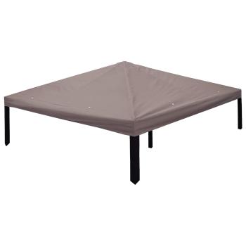 ARDEBO.de - Pavillon Abdeckung Taupe 300 x 300 cm Polyester und Stahl